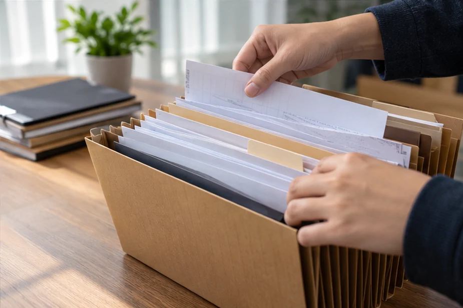 按类别整理企业办理资料