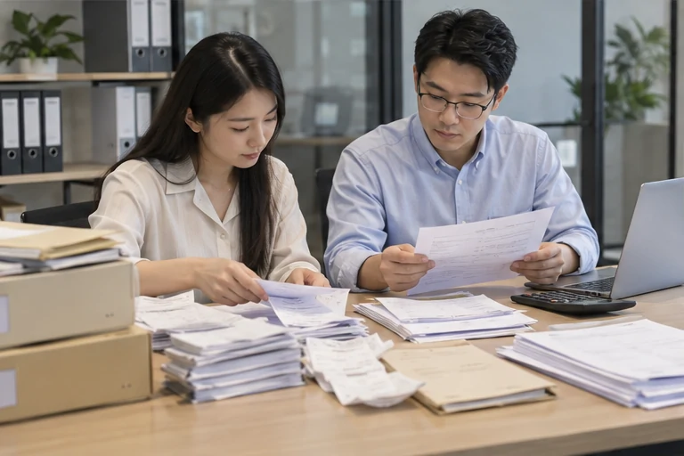 按类别整理企业办理资料