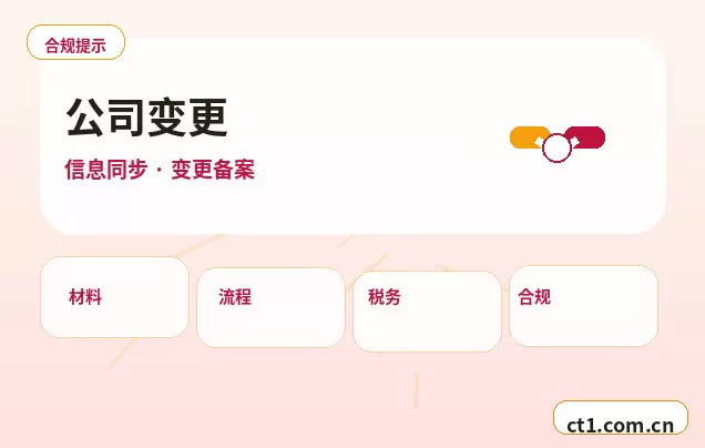 舟山公司变更外资公司变更注意事项配图