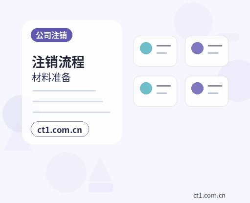 抚州公司注销工商环节材料清单配图